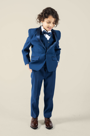 Boys Matte Navy Tuxedo