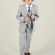 Boys' Bone Grey Suit