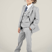 Boys' Bone Grey Suit
