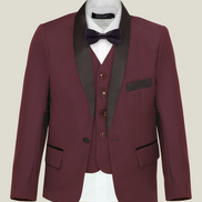 Boys' Crimson Burgundy Tuxedo