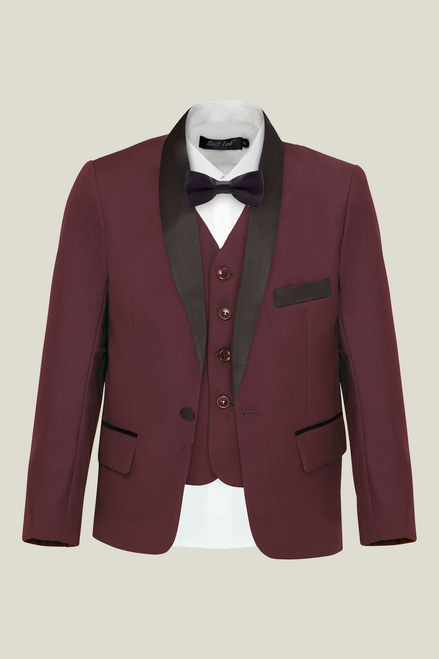 Boys' Crimson Burgundy Tuxedo