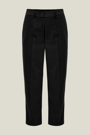 Boys Black Tuxedo With Embroidery Lapel