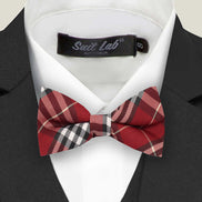 Boys' Bow Tie - Red Checks
