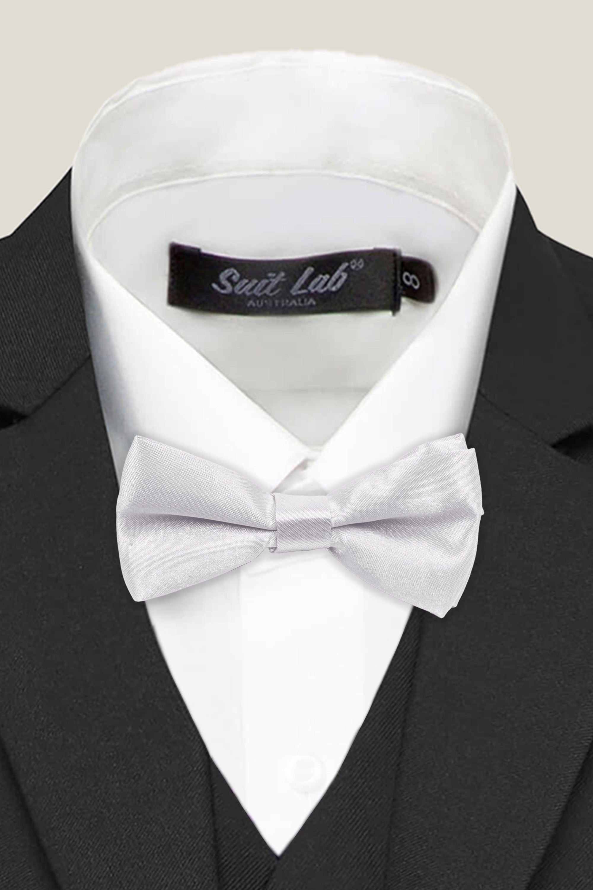 Boys' Bow Tie - Silver