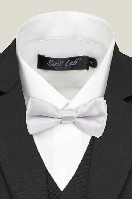 Boys' Bow Tie - Silver