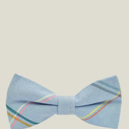 Boys' Bow Tie - Sky Blue Checkered