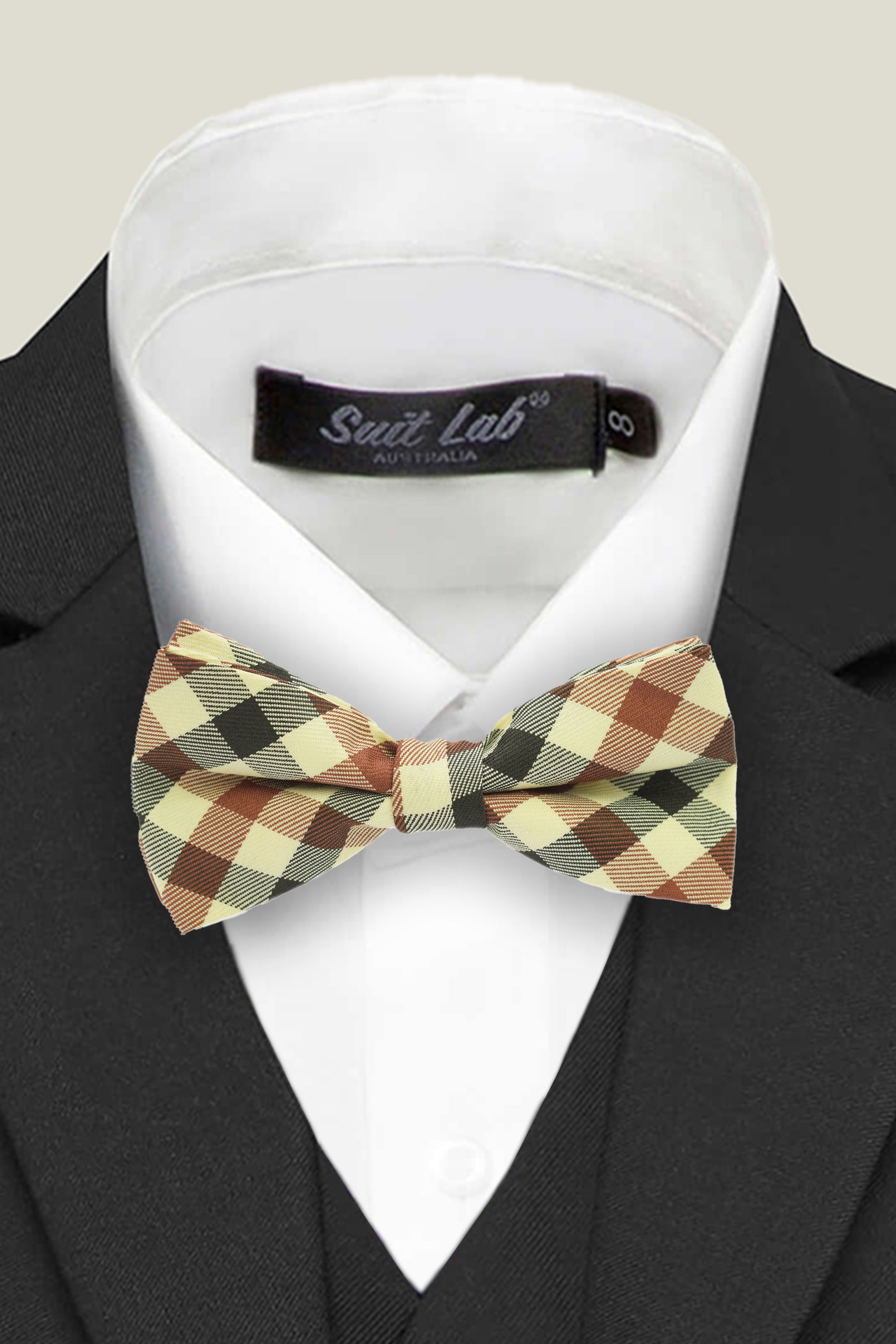 Boys' Bow Tie - Vintage Checkered