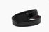 Boys' Reversible Black & Dark Brown Leather Belt with Black Flat Buckle