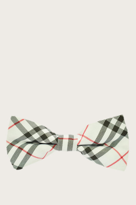 Boys' Bow Tie - White Checkered