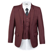 Boys' Crimson Burgundy Suit