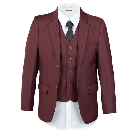 Boys' Crimson Burgundy Suit