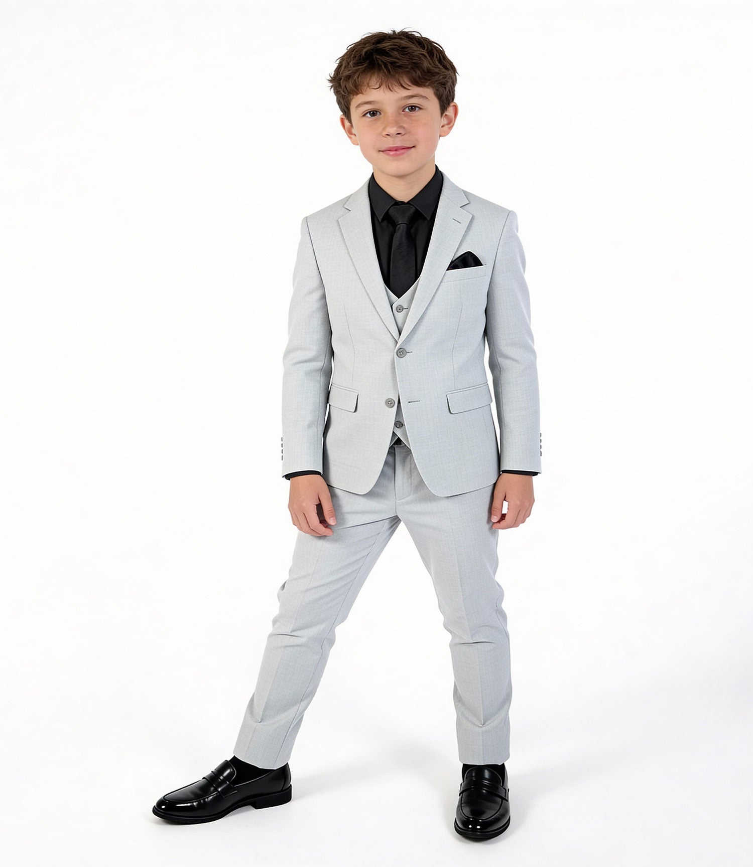 Boys' Cloud Grey Suit