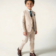 Boys' Coastal Beige Suit