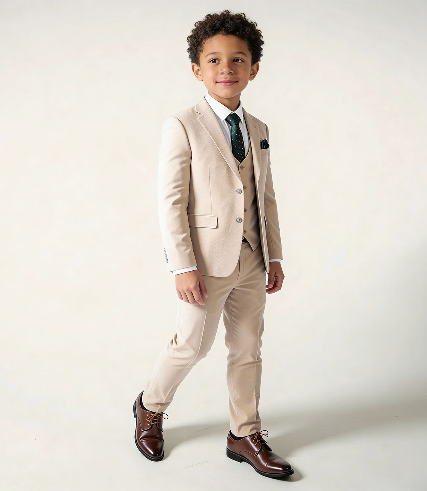 Boys' Coastal Beige Suit