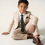 Boys' Coastal Beige Suit