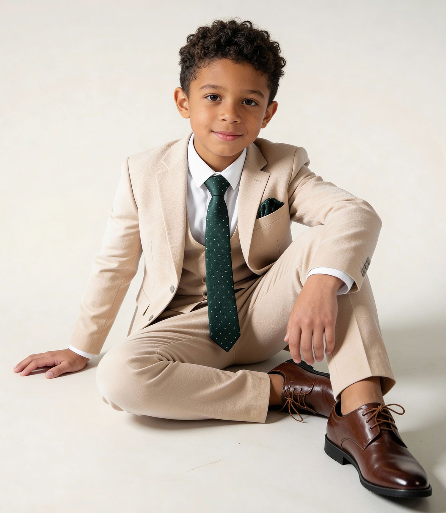 Boys' Coastal Beige Suit