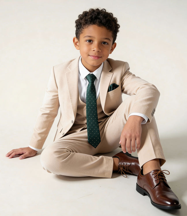 Boys' Coastal Beige Suit