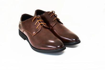 London Derby Shoes - Walnut Brown