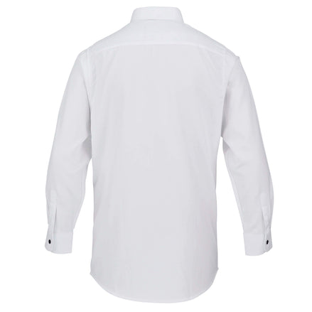 Boys' White Formal Shirt Textured with White Buttons