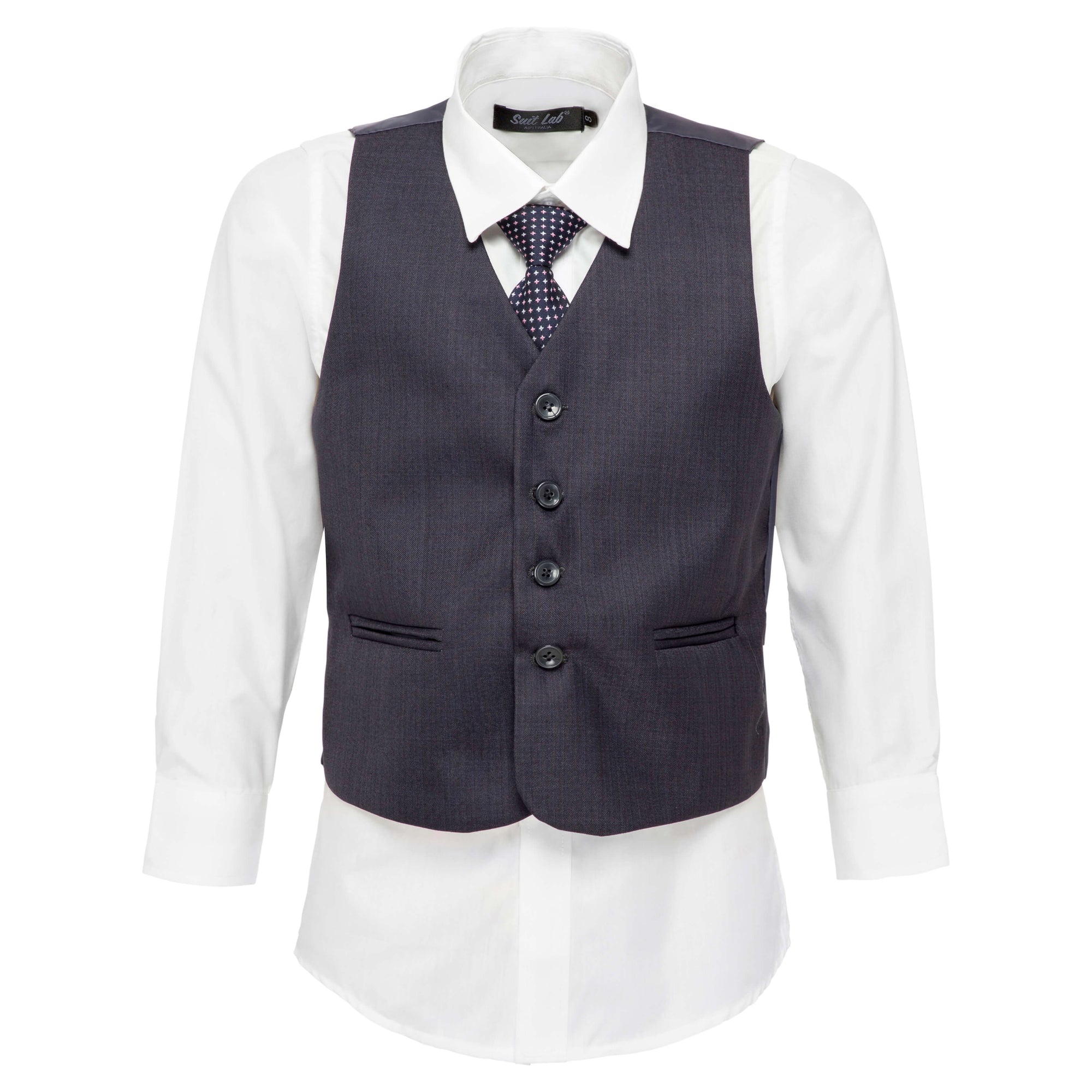 Boys Blue Steel Grey 4-Piece Set