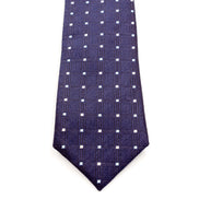 Boys' Tie - Navy Multi Polka Dots