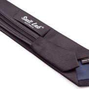 Boys' Tie - Matte Black Striped