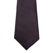 Boys' Tie - Matte Black Striped