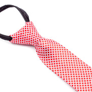 Boys' Tie - Red/White Checks