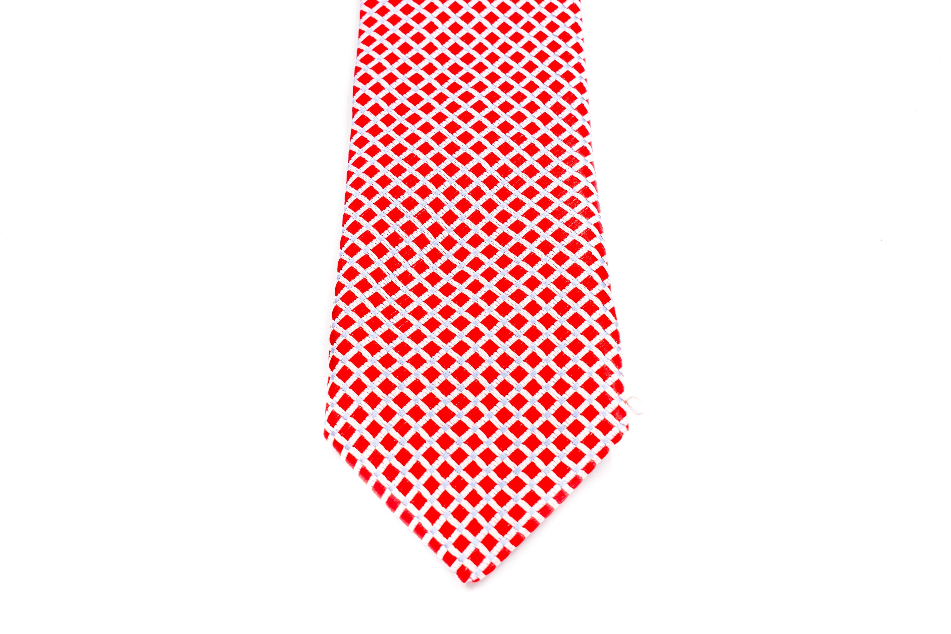 Boys' Tie - Red/White Checks