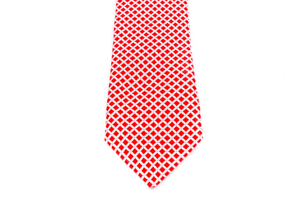 Boys' Tie - Red/White Checks