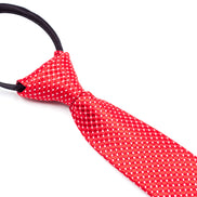 Boys' Tie - Red Polka Dot