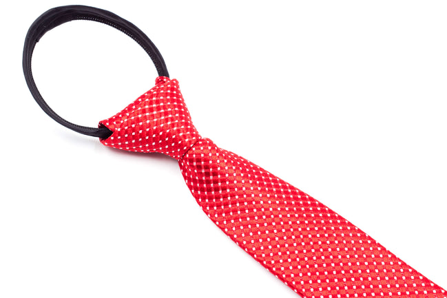Boys' Tie - Red Polka Dot