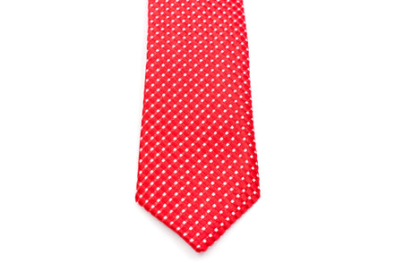 Boys' Tie - Red Polka Dot