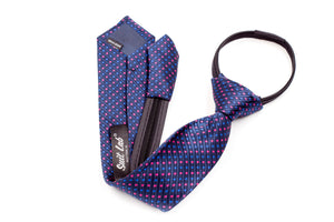 Boys Ties - Navy Blue Polka Dots