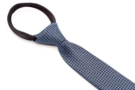 Boys' Tie - Black and Blue Checks