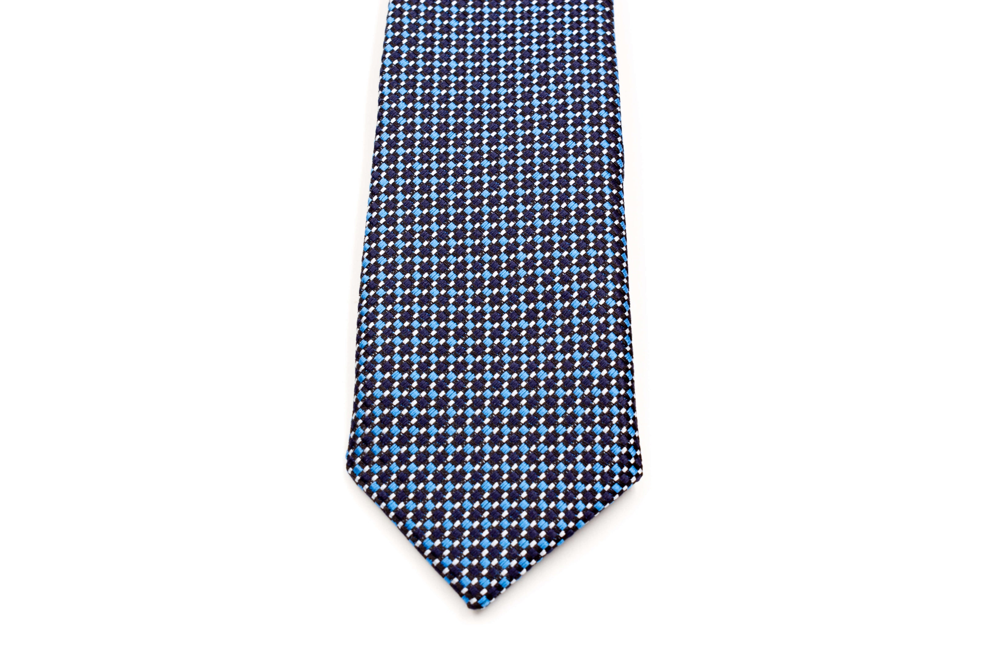 Boys' Tie - Black and Blue Checks