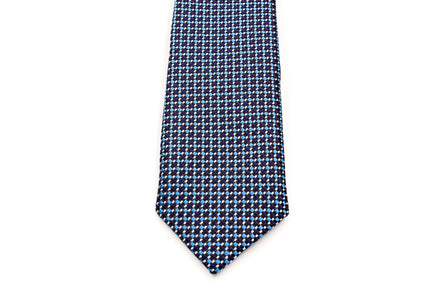 Boys' Tie - Black and Blue Checks