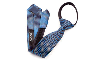 Boys Ties - Black and Blue Checks