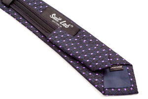 Boys Ties - Black and Purple Diamond