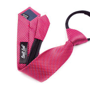 Boys' Tie - Red Multi Checks