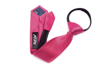 Boys' Tie - Red Multi Checks