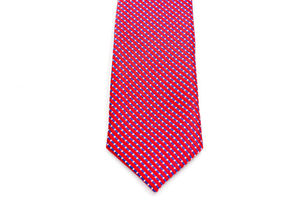 Boys' Tie - Red Multi Checks