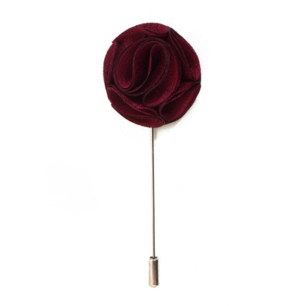 Blossom Lapel Pin - Burgundy