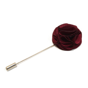 Blossom Lapel Pin - Burgundy