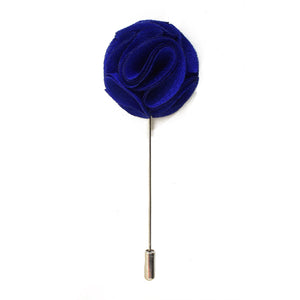 Blossom Lapel Pin - Electric Blue - Suit Lab