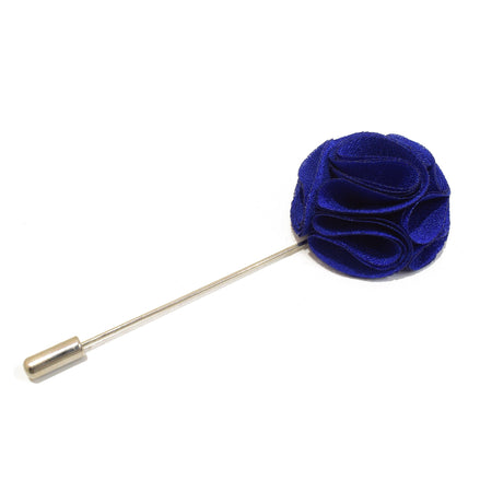 Blossom Lapel Pin - Electric Blue - Suit Lab