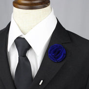 Blossom Lapel Pin - Electric Blue - Suit Lab