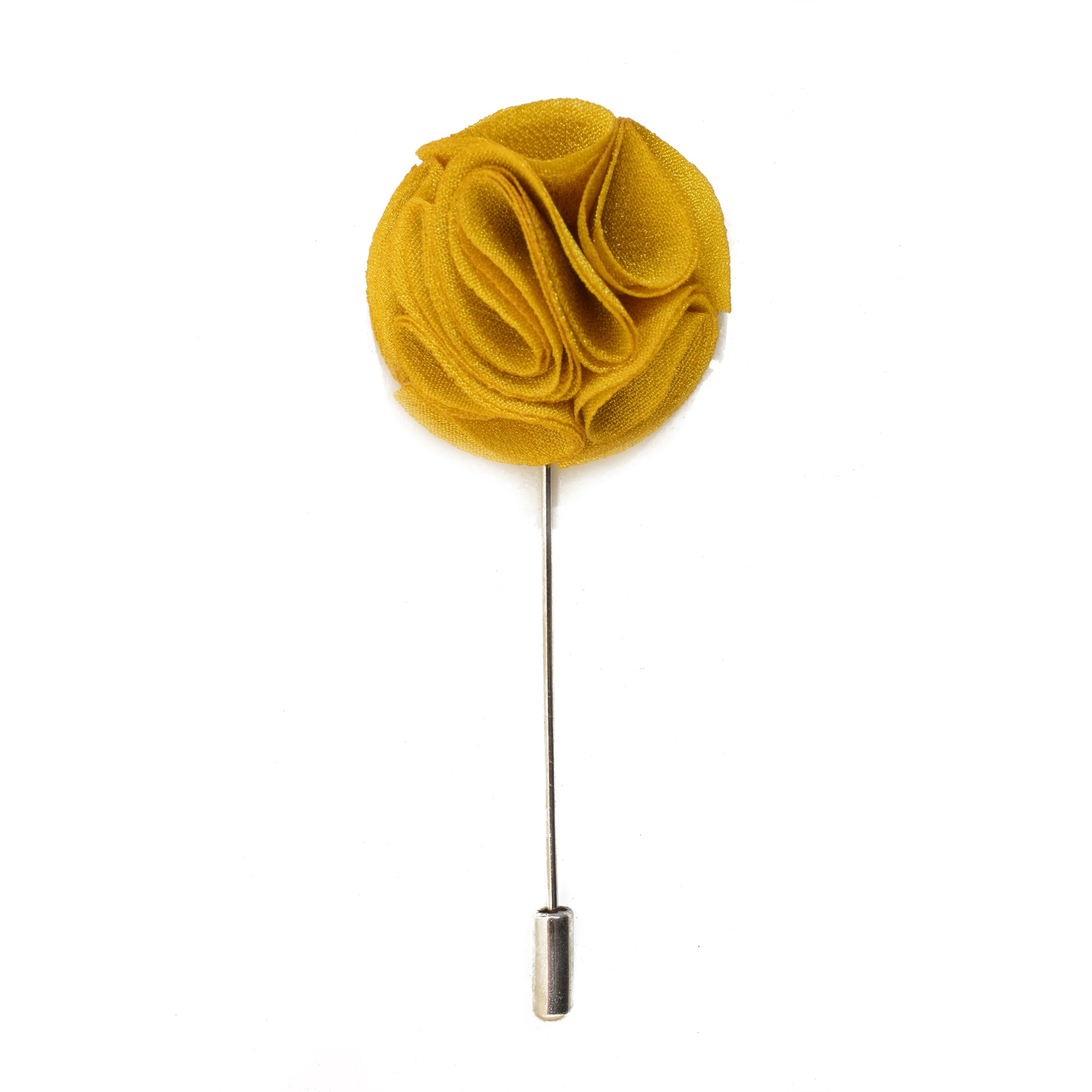 Blossom Lapel Pin - Mustard Yellow