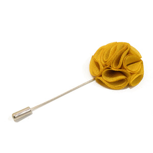 Blossom Lapel Pin - Mustard Yellow