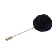 Blossom Lapel Pin - Dark Navy